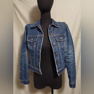 Gap Vintage Blue Faded Wash Iconic Trucker Denim Jean Jacket